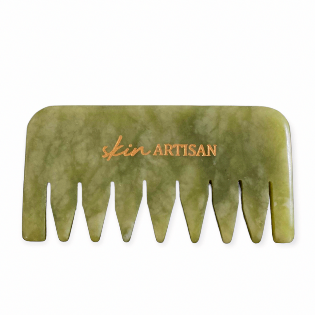 JADE Gua Sha Comb | Hair + Face